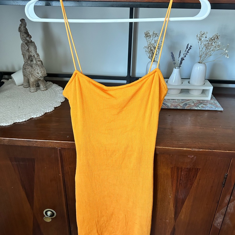 SHEIN Orange body con dress